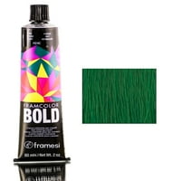 Zelena oz Framesi Framcolor Bold Bojanje kose krema za kosu za kosu W elegantni češalj zadirkivanje