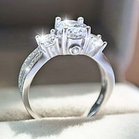 Obećaj prsten Rhinestone prsten Dijamantni vjenčani prsten za venčani prstenovi za žene prelazeći prstenovi