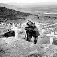 Korejski rat SAD-a Pomorski posjeti grob južnokorejskih vojnika