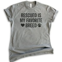 Spašena je moja omiljena majica uzgajaj, unise ženska muska košulja, majica za spašavanje, pasa majica,