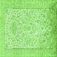 Ahgly Company Zatvoreni kvadrat Perzijski zeleni tradicionalni prostirci područja, 3 'kvadrat