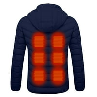 yievt grijana jakna za muškarce Žene pametni električni USB grijani kaput zimske jakne za haubicu