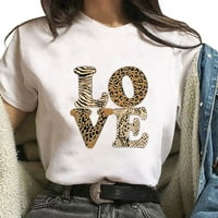 Ženski dan zaljubljenih za kratki rukav tiskali su ležerni majica za najbolji pulover