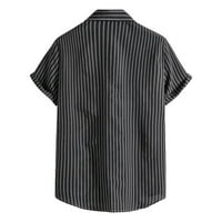 FVWitlyh Crna majica s dugim rukavima Muški biser za ventilaciju za zapadni kauboj s kratkim rukavima