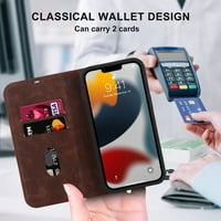 Allytech Wallet futrola za iPhone Pro 6,7 Kompatibilan sa Magsafeom, podrška bežičnim punjačem Veganska