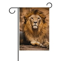 PopCraction Lion Poliester Garden Zastava na otvorenom zastava Naslovna zabava Garden Decor