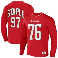 Muški NFL Staple Red Tampa Bay Buccaneers Core Team majica dugih rukava