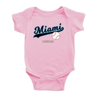Slatka Miami Baby BodySuits bejzbol ventilator za bebe Džersey odjeću za dječake