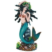 -Ma 11 h tirkizna princeza sirena statua fantasy ukras figurica