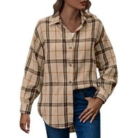Ženska retro umjetnička jakna jednokrevetna jakna s jednim džepom s rukavima s dugim rukavima