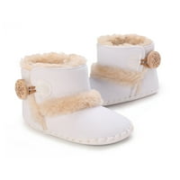 Sanviglor Baby Boys Girls Boots Prvi šetači Zimski čizme klizne na cipele sa krevetima Hodanje Neklizajućom