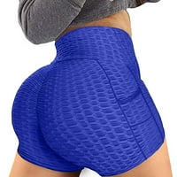 Koaiezne boje pantalone Pocket Sportske modne labave kratke hlače Yoga ženske ležerne joge hlače za