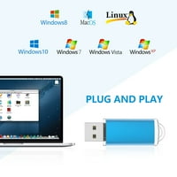 Flash Drive 8GB USB 2. Thumb pogon kapovan Memory Show pogon, plavi
