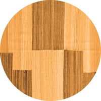 Ahgly Company u zatvorenom okruglom apstraktnoj narančastim suvremenim prostirkama, 5 'kruga