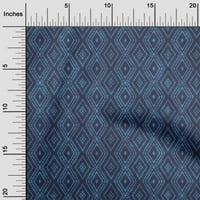 Onuone pamučna svila srednje plave tkanine Batik šivaće tkanina od dvorišta otisnuta DRIJSKA TEKUĆE