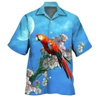 Muška modna bluza Najbolji tropski stil Print Hawaii Summer Majica Muška proljetna modna casual Papat