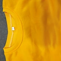 Proljetna odjeća za žene plus veličine vrhova dugih rukava modni slatki gnomi košulje Crewneck Fall Dukserirt Trendi pulover žuti xxl