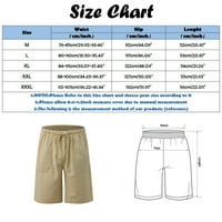 Muške kratke hlače Ljetni trendy Fit Solid Color CrckString pantring džep Jednostavna ulična odjeća