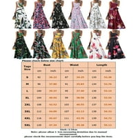 Avamo Women Ljeto Plaže Sundress cvjetni print Maxi haljine listova ispisana haljina za tiskovanje dame