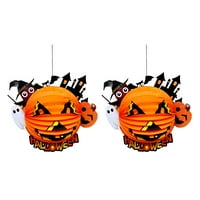 Halloween Viseći ukras Dvostruki suočeni propojač sa lampin od bundeve