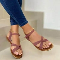 Ženske slatke otvorene nožne sandale kaiševi sa sandale udobne ljetne smačne sandale Bohemian Flip flop
