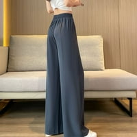 Voncos casual pantalone za žene na prodaju - lagana temmska kontrola čvrste pantalone sa visokim strukom