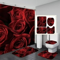 Kupatilo zastolje za tuširanje Valentinovo Europski stil Zavjese za zavjese Romantična ljubavna opskrba