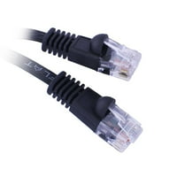 CAT Crna ravna Ethernet patch kabel, Awg, Foot - Pack