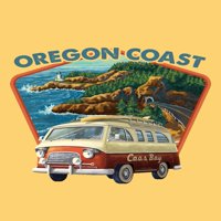 Bay Coos, Oregon, kombi kampera, krstarenje, kontura