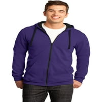 Okrug - Mladi mens Koncertne fleece punog zip hoodie