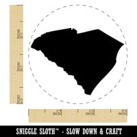 Južna Karolina država silueta Samoističarna gumena mastila mastilo - plava mastila - mala