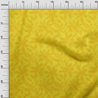 Onuone pamučne kambrične žute tkanine Cvjetni obrtni projekti Dekor tkanina tiskano dvorištem širokobebere