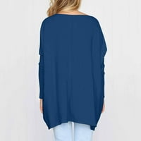 Ženske majice predimenzionirane su za tuničke vrhove za nošenje sa gamašima dugih rukava pad džempera