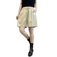 Ženske kratke hlače Čvrsto boje Comfy elastične struke kratke hlače Ljetne lagane kratke hlače sa džepovima