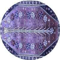 Ahgly Company Machine Persible Entern okrugli Perzijski plavi tradicionalni prostirci, 6 'okrugli