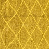 Ahgly Company Indoreni pravokutnik Sažetak žuti modernim prostirkama, 4 '6'