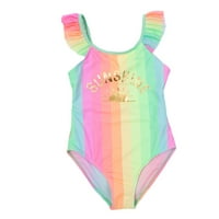 Honeeladyy Toddler Djeca Dječji kupaći kostimi Rainbow Sunshine Backless Beach Siamese Bathing Suits