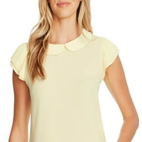 CECE ženska ovratnica plutane bluze s rukavima žuto veličina x-mala