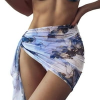 Žene Sheer Wrap čvorove prekrivač bez plaže Bikini Bikini sjajni omotači Poklopac za kupaće kostime