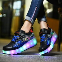 Kids cipele sa felama LED svjetlosne cipele Sjajne valjke klizaljke Skate cipele jednostavne djece pokloni