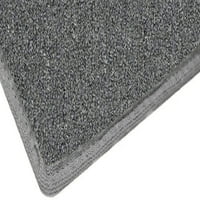 3'x12 'Cinder blok siva - unutarnji trkači tepiha tepiha na otvorenom sa vrhunskom tkaninom gotove ivice
