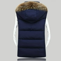 Homchy Muškarci Jesen zimski patentni zipper u boji prsluk za gornji kaput, muška modna odjeća-najbolji poklon za ljubavnika
