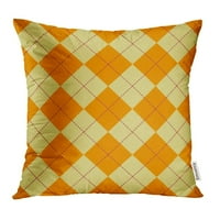 Narančasti šalbord Argyle džemper Šareni klasični plairani vintage apstraktni karirani jastuk za jastuk