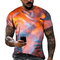 Muškarci 3D Print Streetwear s kratkim rukavima Sportska teretana Fitness mišić Majica Top Tee