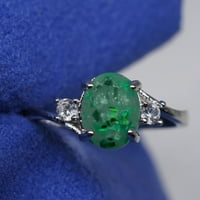 sztgfjh Exquisite ženski prsten ovalni rez vatrootporni nakit za rođendan Poklon bridal party prsten