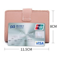 Amiliee ženske kartice Slim PU kožne lične karte Nosač za kreditne kartice džepni torbica novčanik