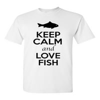 Držite mirno i ljubavne riblje morskog životinja ljubavnika za odrasle majica Tee