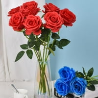 Valentinovo umjetno ruže cvijeće Jednostruka dugačka sila od svilenog cvijeta lažnog ruža Cvijeće mladenkini