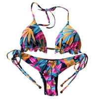 Žene kupaći kostim bandeau zavoj bikini set push-up brazilski kupaći kostimi na plažu kupaći kostim
