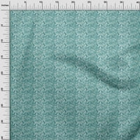 Onuone pamuk cambric prašnjava teal zelena tkanina Jakonska cvjetna diy odjeća za pretežnu tkaninu Tkanina od dvorišta široko
